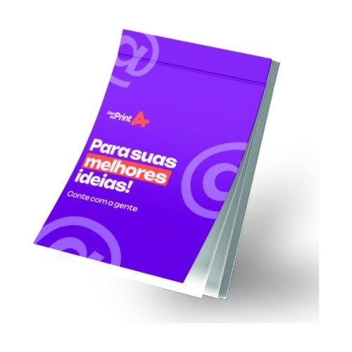 Blocos com capa colado 15 X 20 CM no papel 75g folhas lisas-TBLOCO15X20COLADO