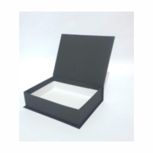 Caixa em cartonagem papel Paraná 2.15 face branca modelo livro-TCAIXACARTONAGEM