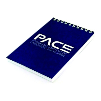 Bloco de anotações Flexível 10x15 cm, com 80 folhas. Liso. Wire-o