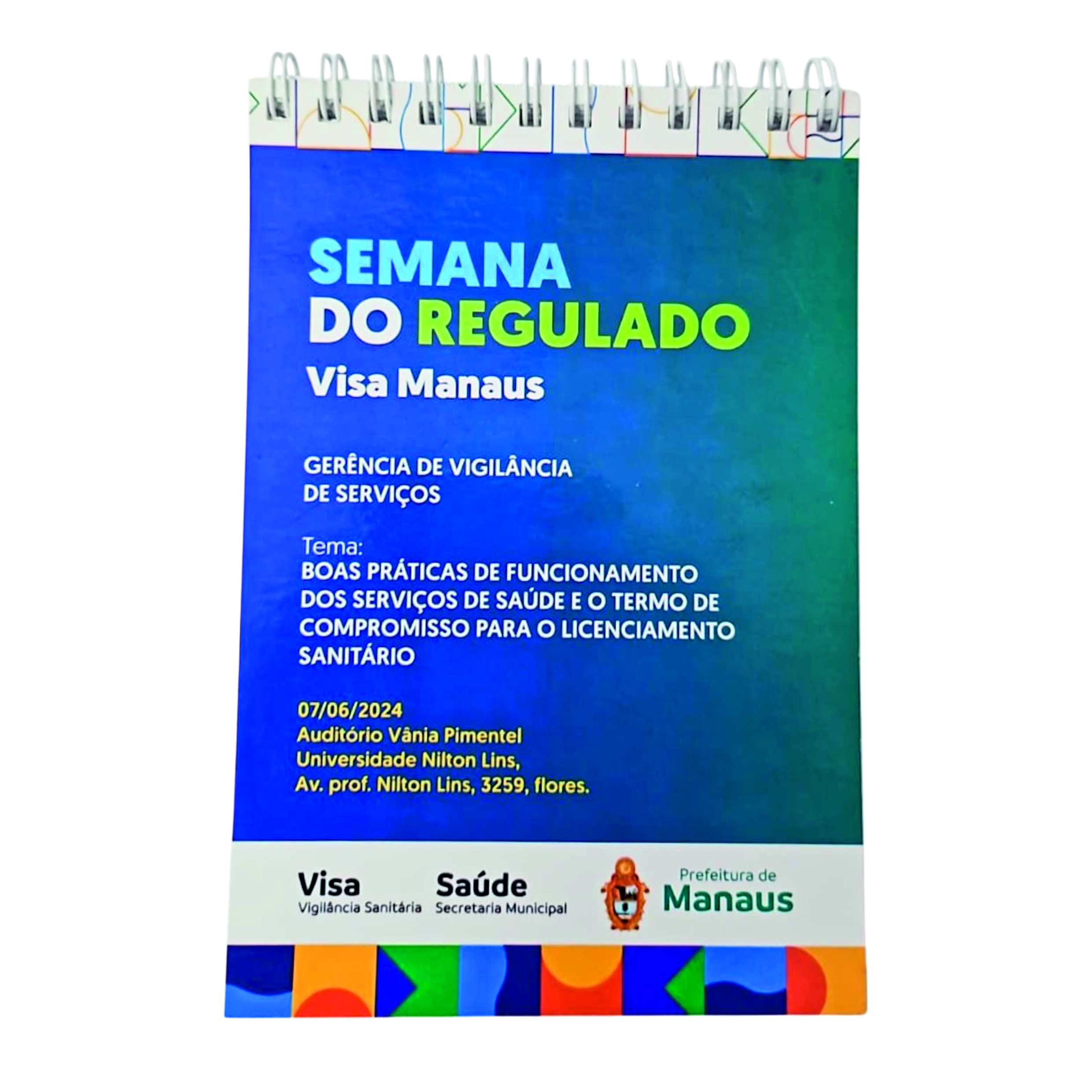 Bloco de anotações Flexível 10x15 cm, com 80 folhas. Liso. Wire-o