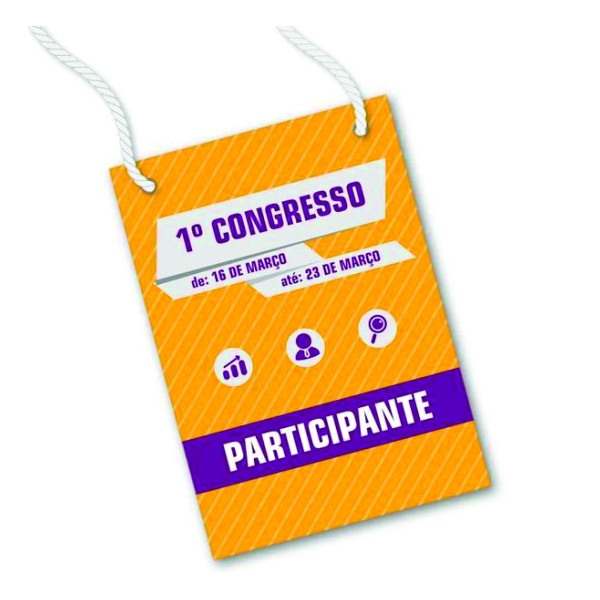 Credencial A6 (15x10cm ou 9x12cm)