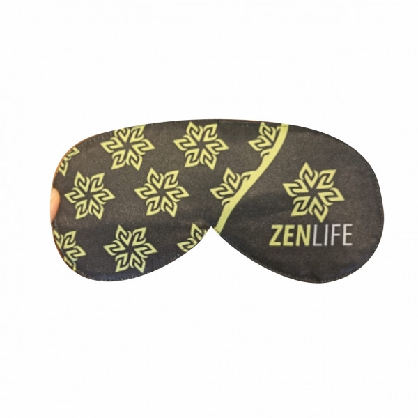 Máscara de dormir com enchimento de camada dupla e tira elástica 